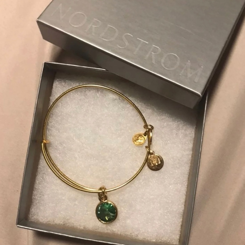 Alex and ani peridot birthstone charm Bracelet